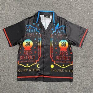 Amiri Black Graphic Print Short Sleeve Shirt
